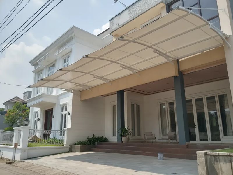 Tenda membrane halaman parkir